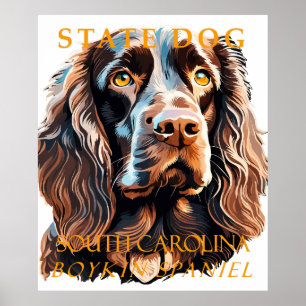 South Carolina Territory Hond De Boykin Spaniel Poster