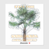 South Carolina Territory Tree, de Palmetto Sticker (Vel)
