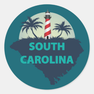 South Carolina, Verenigde Staten Ronde Sticker