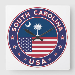 South Carolina Vierkante Klok