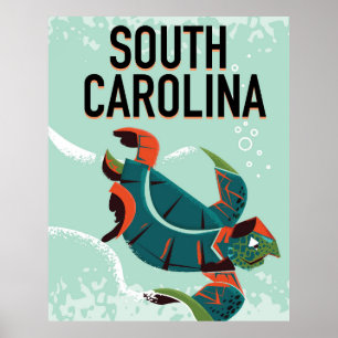 South Carolina vintage-poster. Poster
