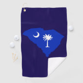 South Carolina Vlag Golf Handdoek (Insitu)