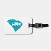 South Carolina Wave Vist Bagagelabel (Voorkant horizontaal)