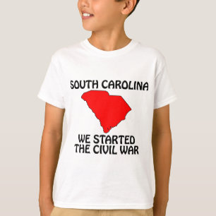 South Carolina - We startten de Amerikaanse Burger T-shirt