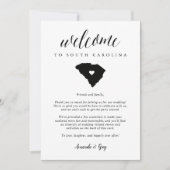 South Carolina Wedding Welcome Letter & Itinerary (Voorkant)