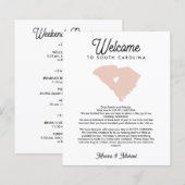 SOUTH CAROLINA Welcome Letter Itinerary ANY COLOR (Voorkant / Achterkant)