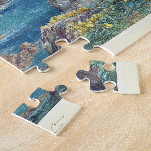 South Coast of Guernsey from the Cribiere, 1862 (w Legpuzzel (Zijkant)