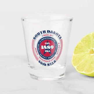 South Dakota 40th Star Patriotic Shot glas
