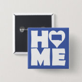 South Dakota Accueil Heart State Button Badge Pin (Devant & derrière)