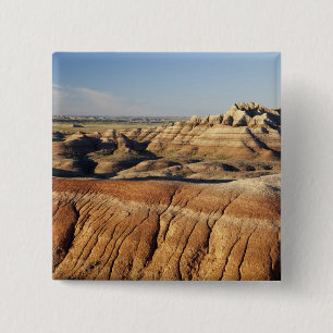 South Dakota, Badlands National Park, Badlands Vierkante Button 5,1 Cm