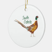 South Dakota Bird Keramisch Ornament (Links)