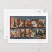 South Dakota - Black Hills - Mt. Rushmore Briefkaart (Voorkant / Achterkant)