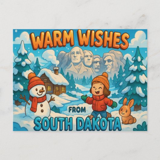 SOUTH DAKOTA BRIEFKAART (Voorkant)