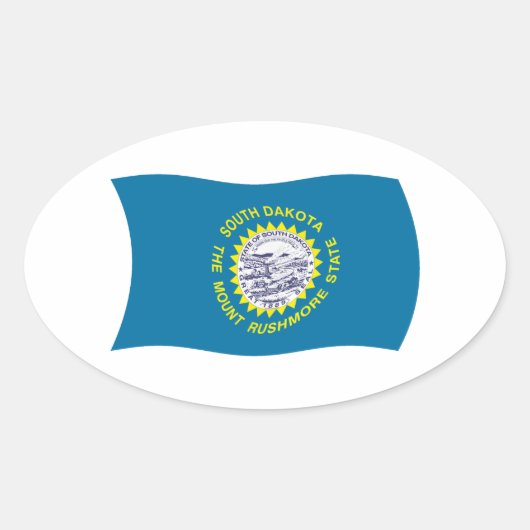 South Dakota Flag Sticker (Voorkant)