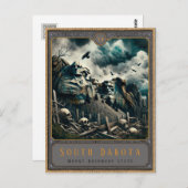 South Dakota | Gotische kunst Briefkaart (Voorkant / Achterkant)
