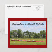 South Dakota Highway 212 Briefkaart (Voorkant / Achterkant)