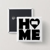 South Dakota Home Heart State Button Badge Pin (Voorkant /achterkant)