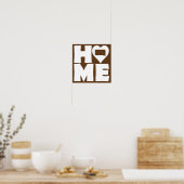 South Dakota Home Heart State Poster Sign (Keuken)