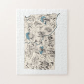 South Dakota - kaart voor het Afbeelding Legpuzzel (Verticaal)