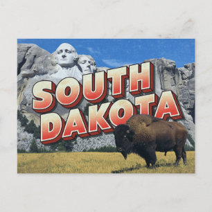 South Dakota Mount Rushmore Bizon Briefkaart