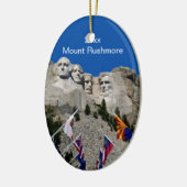 South Dakota Mount Rushmore Keramisch Ornament (Links)