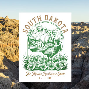 South Dakota Mount Rushmore State Reis Briefkaart
