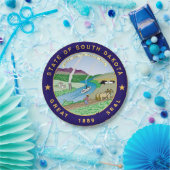 South Dakota Papieren Bordje (Feest)