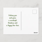 South Dakota Ring-Necked Pheasant Kerstmis Briefkaart (Achterkant)