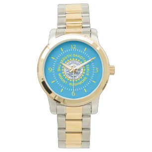 South Dakota State Flag Watch Design Horloge