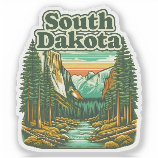 South Dakota Sticker (Voorkant)