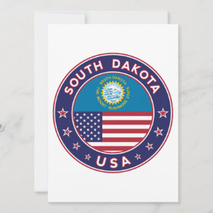 South Dakota sticker, telefoonzaak, canvas tas