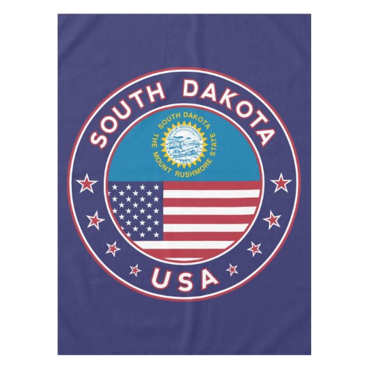 South Dakota sticker, telefoonzaak, canvas tas Tafelkleed (Voorkant)