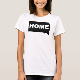 South Dakota Thuis Weg Van Staat T-Shirt Tees