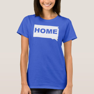 South Dakota Thuis Weg Van Staat T-Shirt Tees