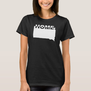 South Dakota Thuis Weg Van State T-Shirt Tees