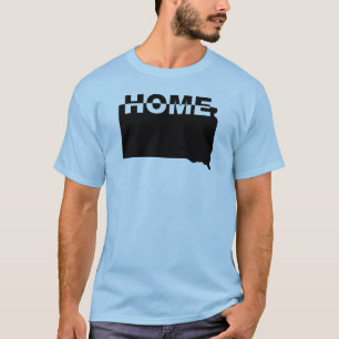 South Dakota Thuis Weg Van State T-Shirt Tees