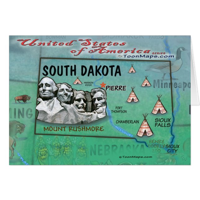 South Dakota USA (Voorkant Horizontaal)
