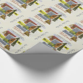 South Dakota USA Vintage Travel inpakpapier (Hoek)