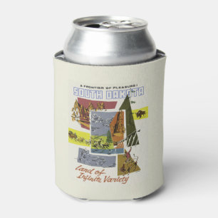 South Dakota USA Vintage Travel koelbox Blikjeskoeler