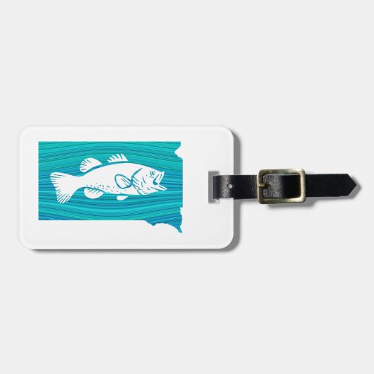 South Dakota Wave Vist Bagagelabel (Voorkant horizontaal)