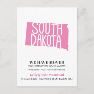 SOUTH DAKOTA We hebben verhuisd Nieuw adres Nieuwe Briefkaart