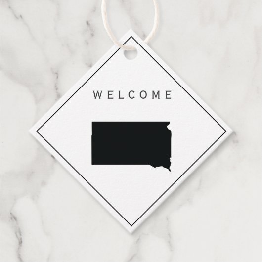 South Dakota Welcome Bag Gift Label Wedding Weeken (Voorkant)