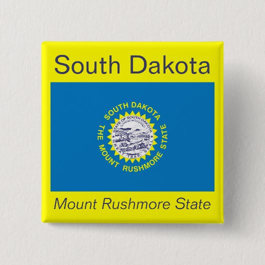 South Dakotan Flag Button (Voorkant)