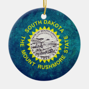 South Dakotan Flag Keramisch Ornament