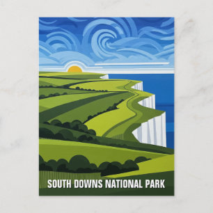 South Downs Nationaal Park Engeland Reizen Briefkaart