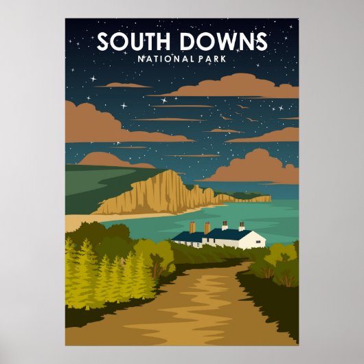 South Downs National Park Travel Poster (Voorkant)