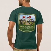 South Downs Way (fiets2) T-shirt (Achterkant)