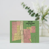 South Elgin Illinois Clintonville Carte Art 1871 (Debout devant)