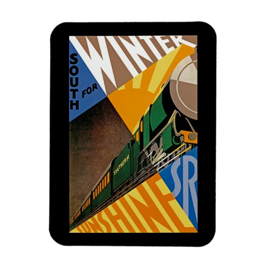 South for Winter Sunshine Magneet (Verticaal)