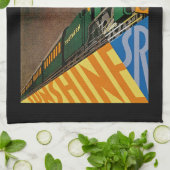 South for Winter Sunshine Theedoek (Gevouwen)